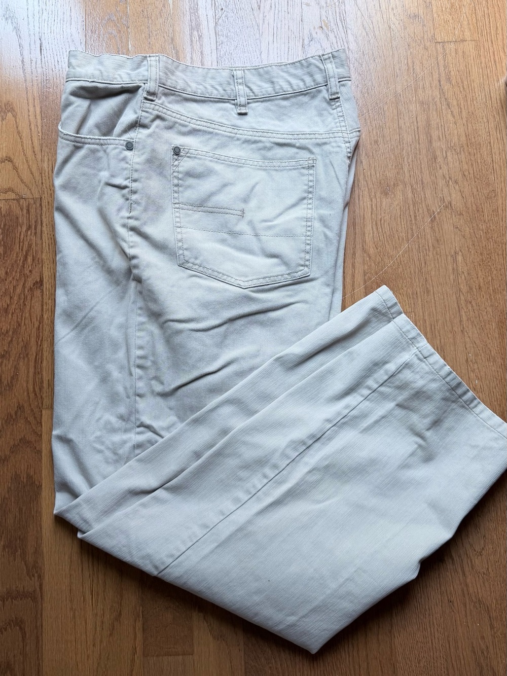Calvin Klein Jeans Men's Straight Leg Jeans in Light Beige
